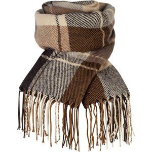 Womens Long Plaid Scarf Shawl Wrap Oversized Winter Warm Cashmere Feel